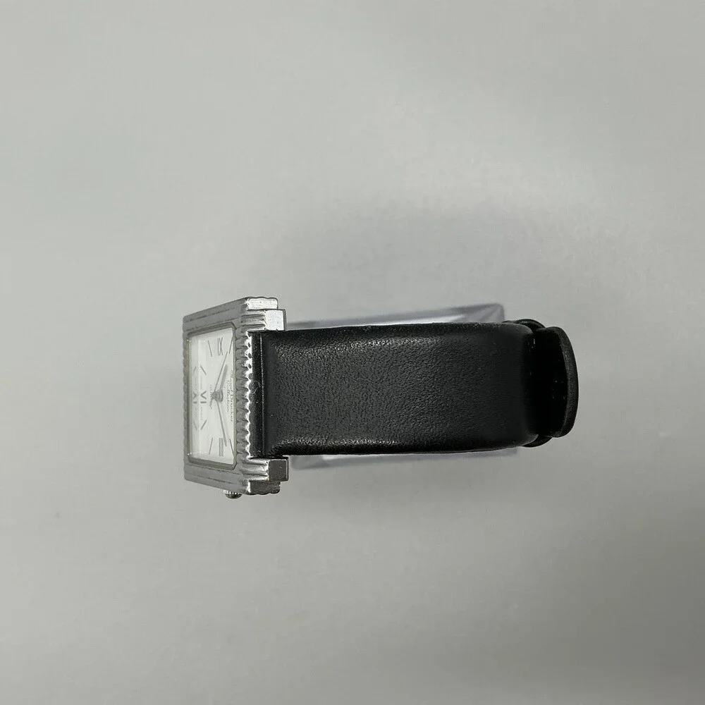 Marcel Drucker 22-390 Womens Watch 29mm White Dial Black Leather New Battery